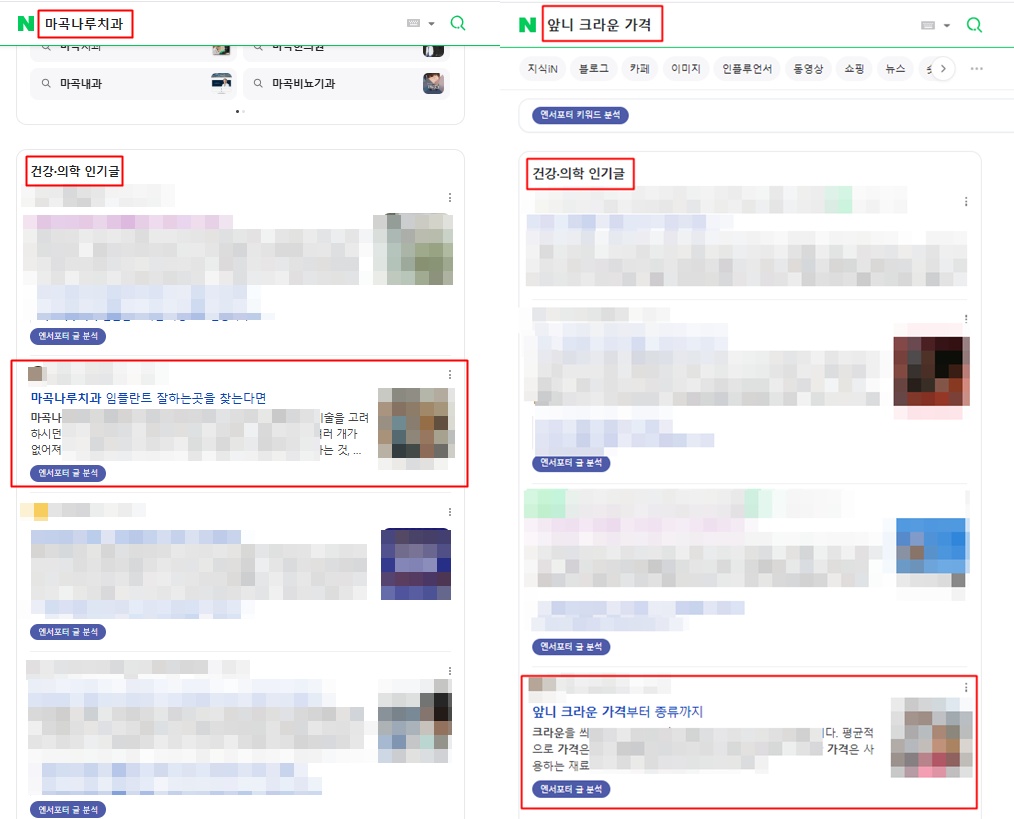 브랜드블로그-노출사례